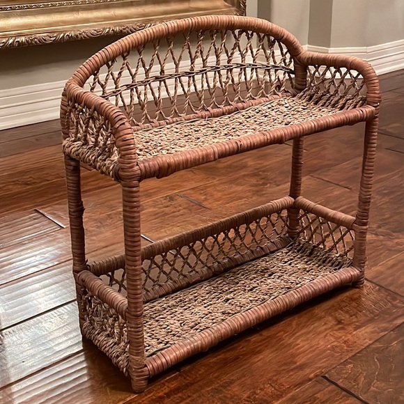 Wall Decor Rattan Shelf Vintage Poshmark